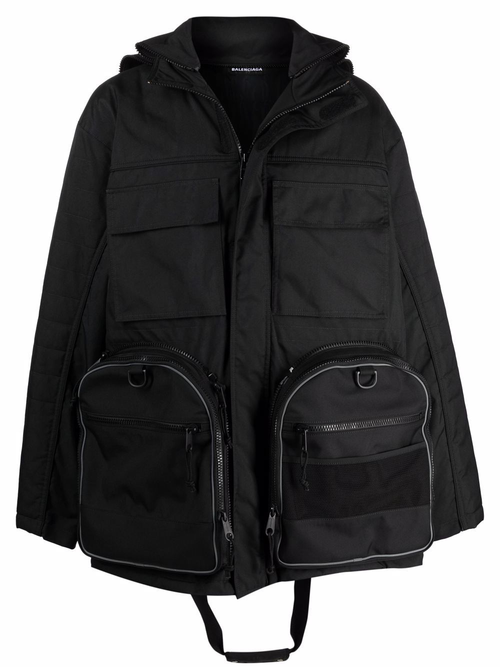Balenciaga Transformer Gym Bag parka coat - Black von Balenciaga