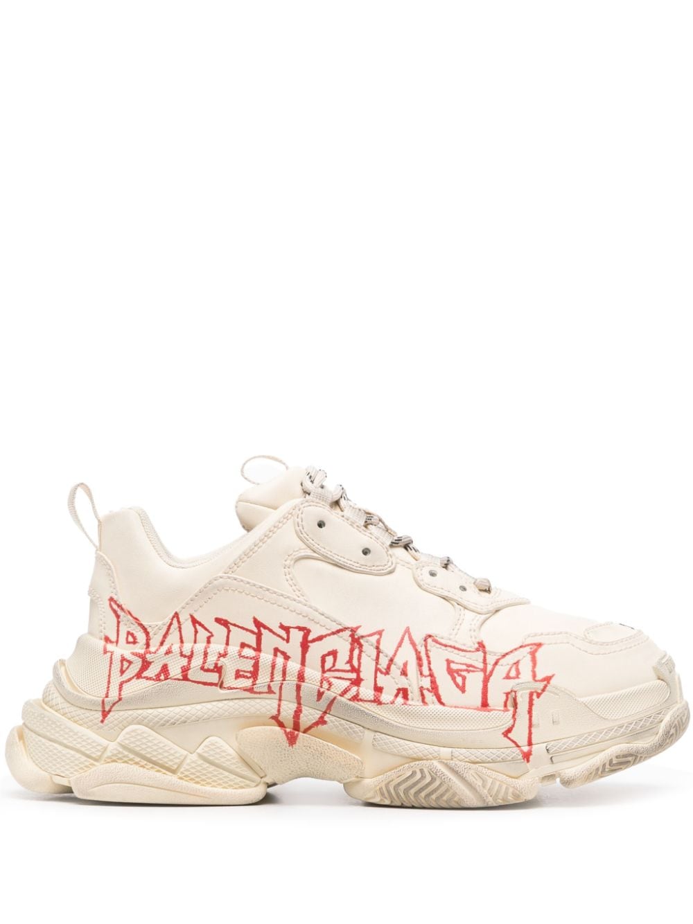 Balenciaga Triple S logo-print sneakers - White von Balenciaga