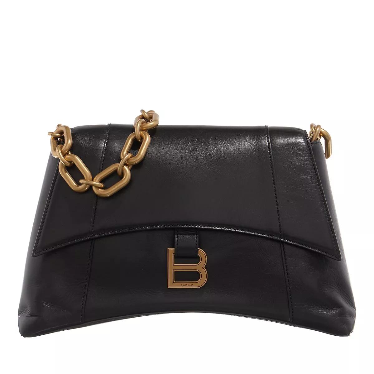 Balenciaga Umhängetasche - Downtown Shoulder Bag Calfskin - Gr. unisize - in Schwarz - für Damen von Balenciaga