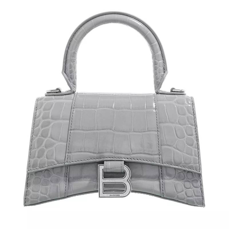 Balenciaga Umhängetasche - Hourglass Top Handle XS Shoulder Bag - Gr. unisize - in Grau - für Damen von Balenciaga