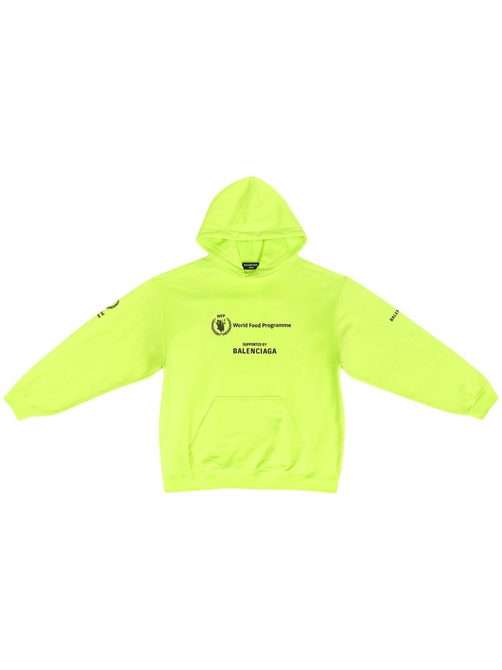 Balenciaga WFP-print cotton hoodie - Yellow von Balenciaga