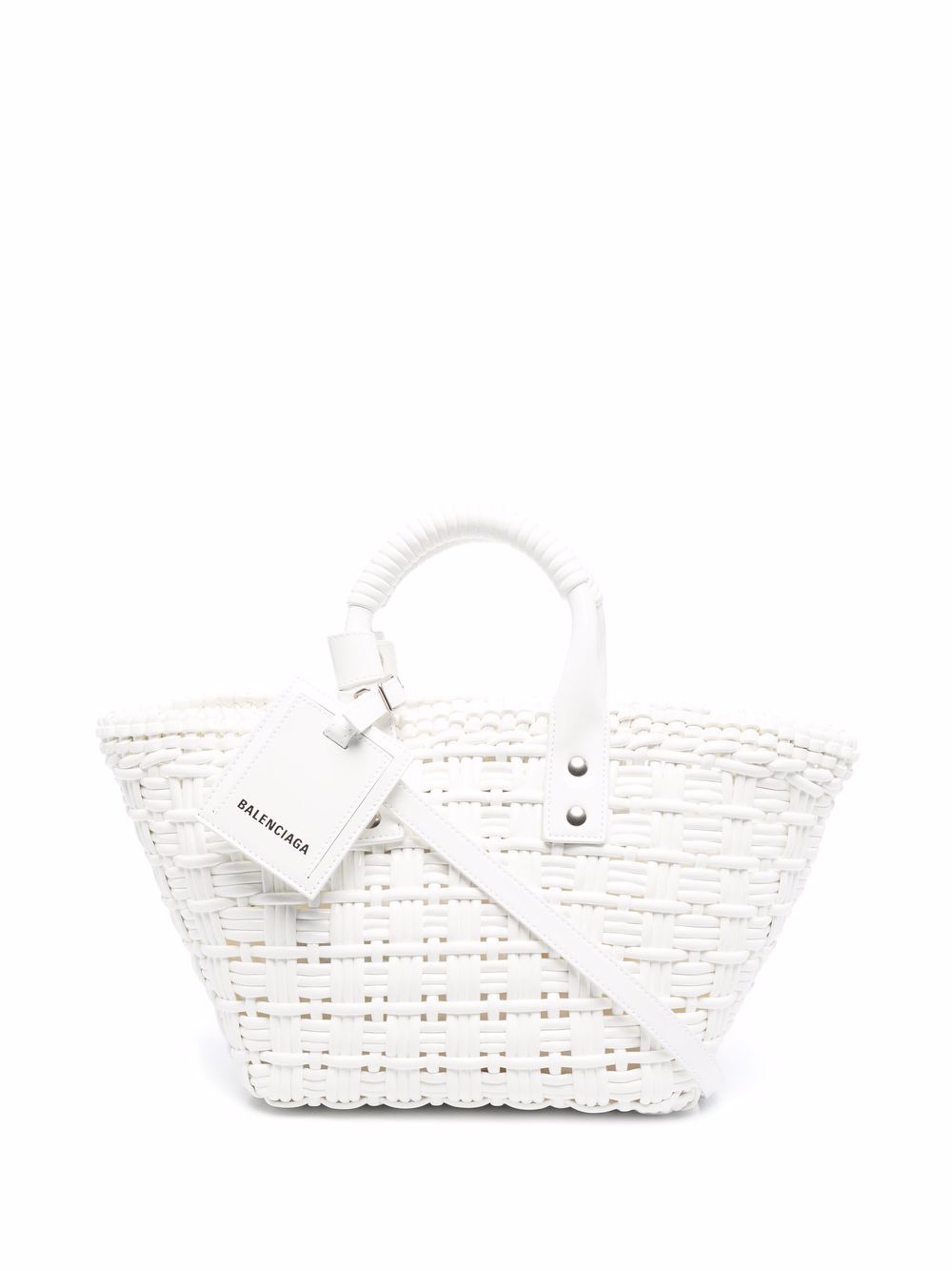 Balenciaga Bistro XS Basket tote bag - White von Balenciaga