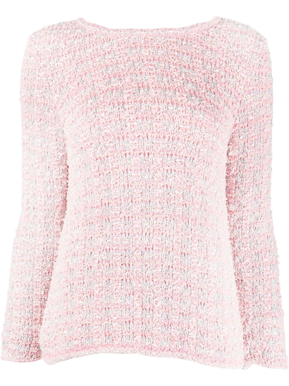Balenciaga back-to-front tweed top - Pink von Balenciaga