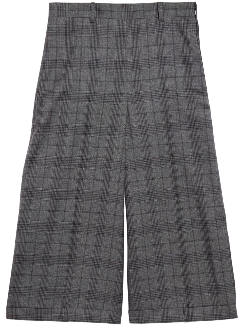 Balenciaga check-pattern wool shorts - Grey von Balenciaga
