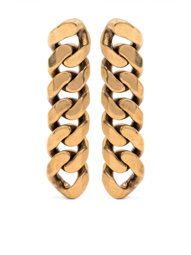 Balenciaga chunky-chain dangle earrings - Gold von Balenciaga