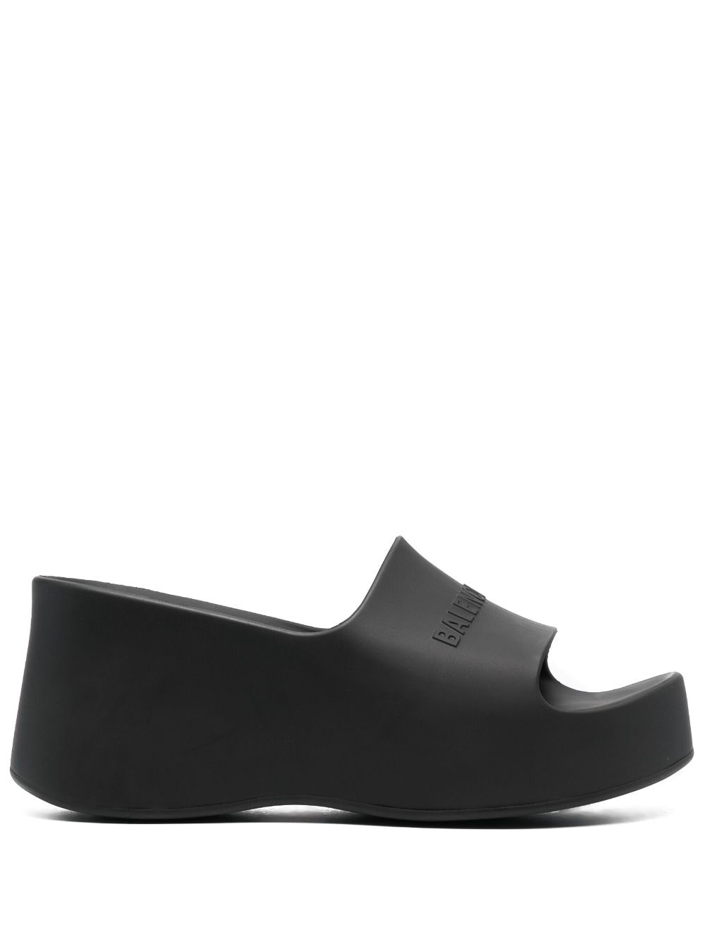 Balenciaga Chunky wedge sandals - Black von Balenciaga