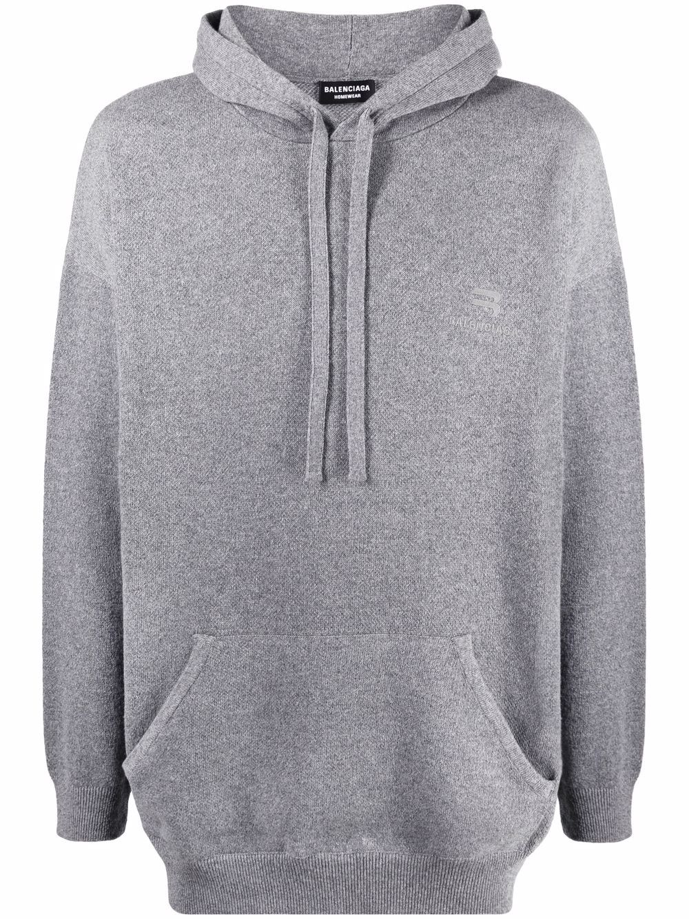 Balenciaga cosy drawstring hoodie - Grey von Balenciaga