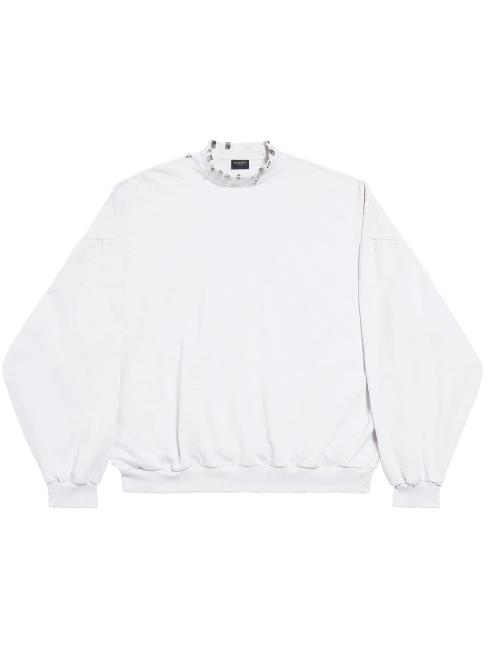 Balenciaga crew-neck cotton sweatshirt - White von Balenciaga