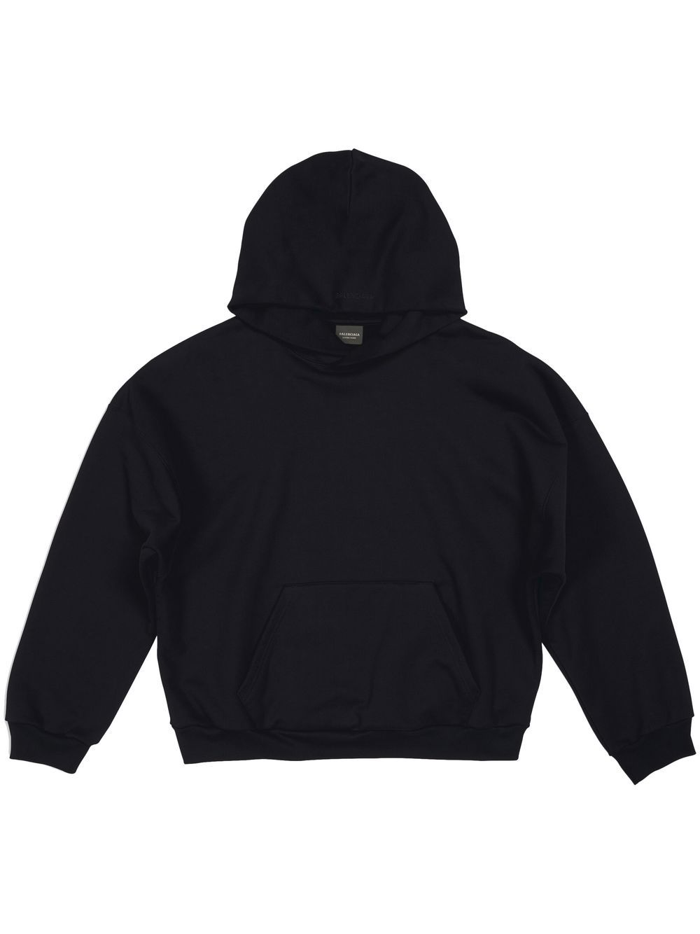 Balenciaga drop-shoulder cotton hoodie - Black von Balenciaga
