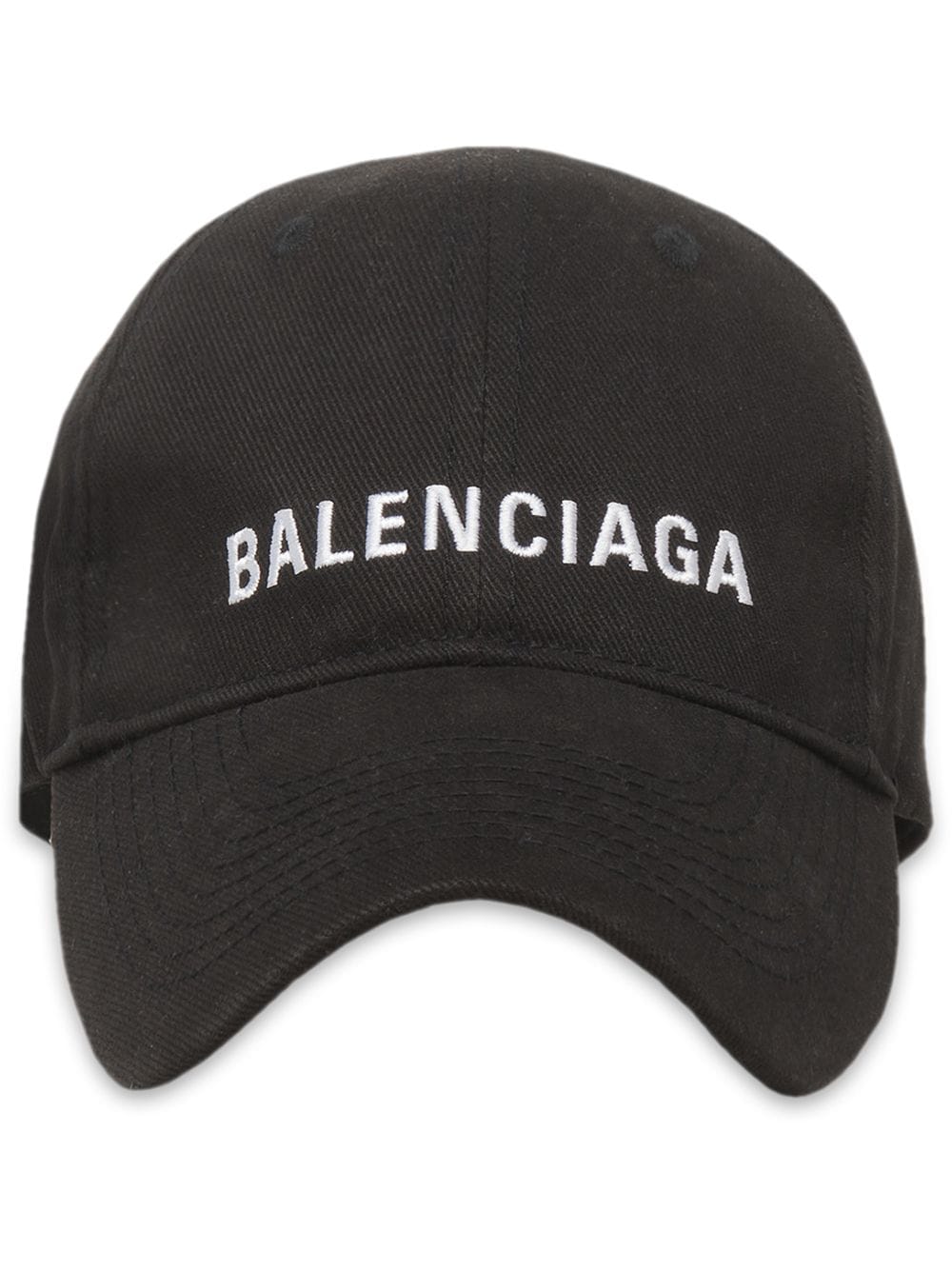 Balenciaga logo-embroidered baseball cap - Black von Balenciaga