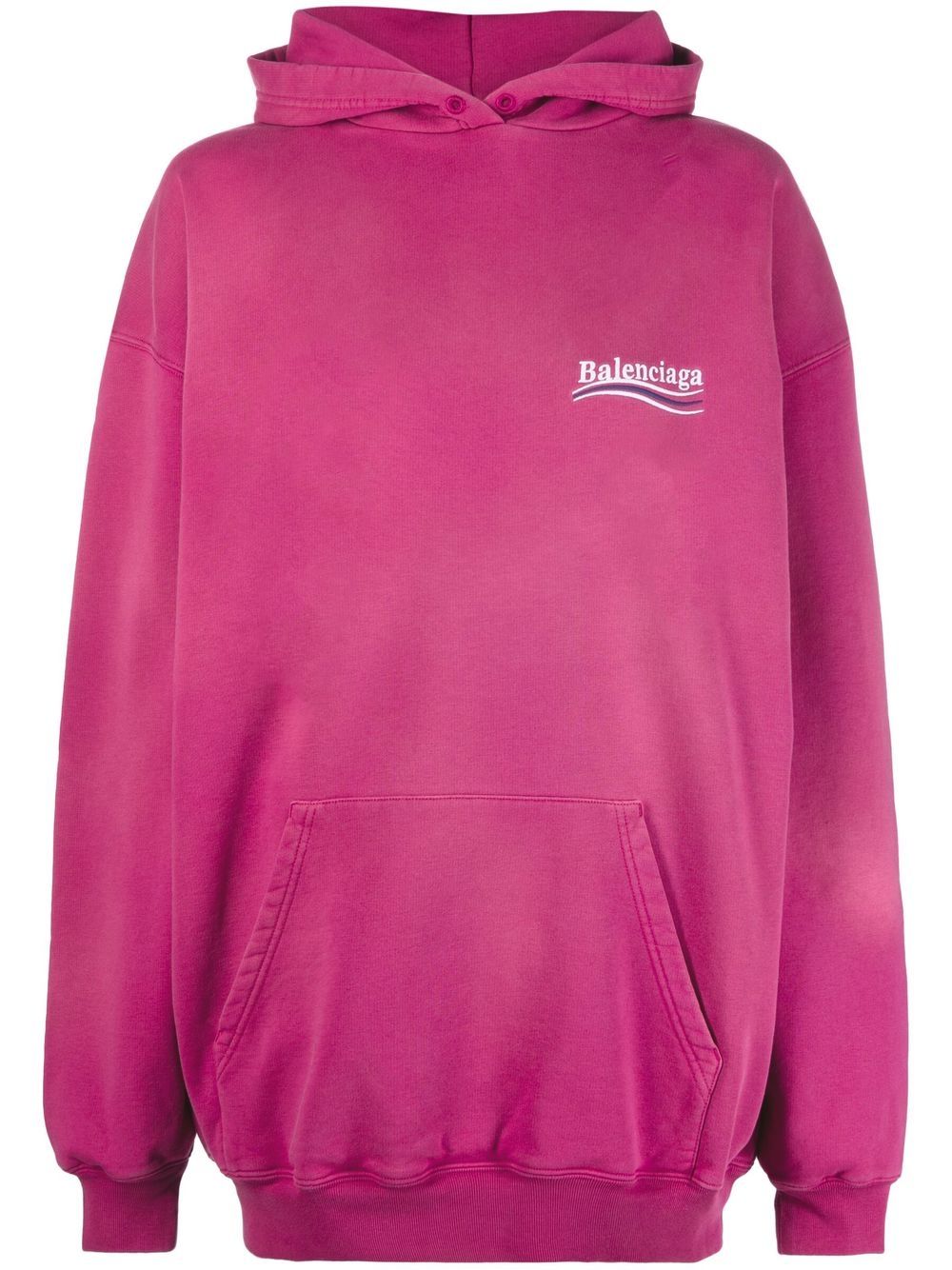 Balenciaga embroidered logo hoodie - Pink von Balenciaga