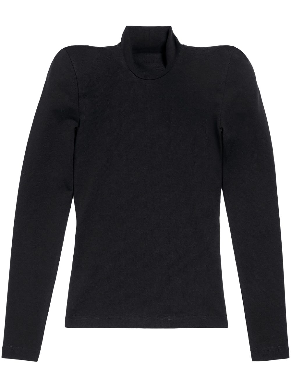 Balenciaga high-neck cotton top - Black von Balenciaga