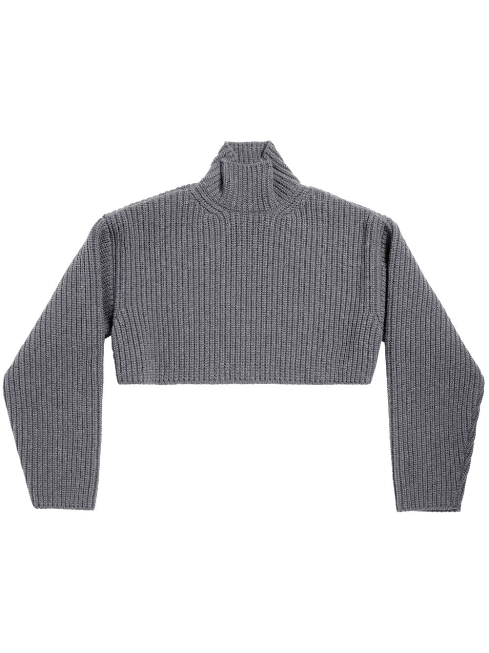 Balenciaga high-neck virgin wool jumper - Grey von Balenciaga