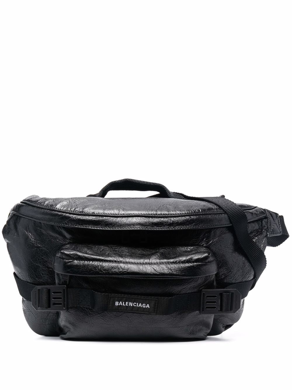 Balenciaga large Army leather belt bag - Black von Balenciaga