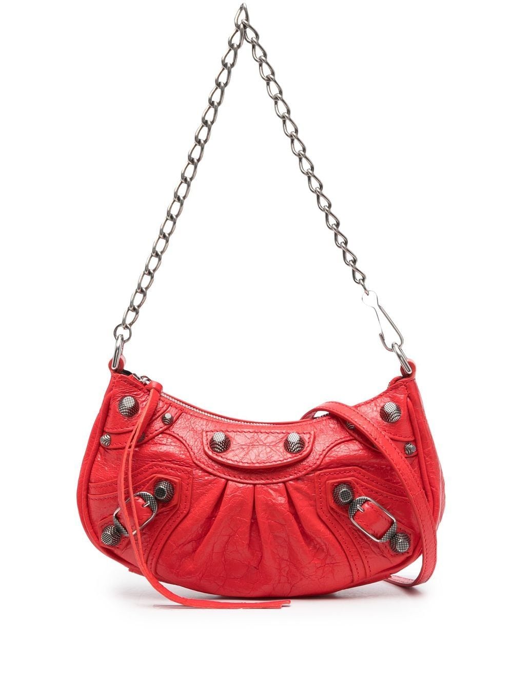 Balenciaga leather stud-detail shoulder bag - Red von Balenciaga