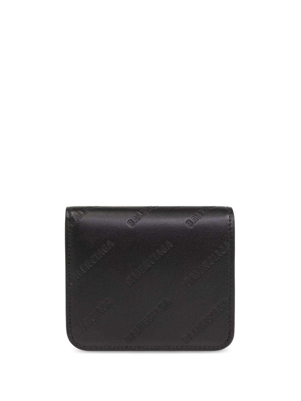 Balenciaga logo-debossed leather wallet - Black von Balenciaga