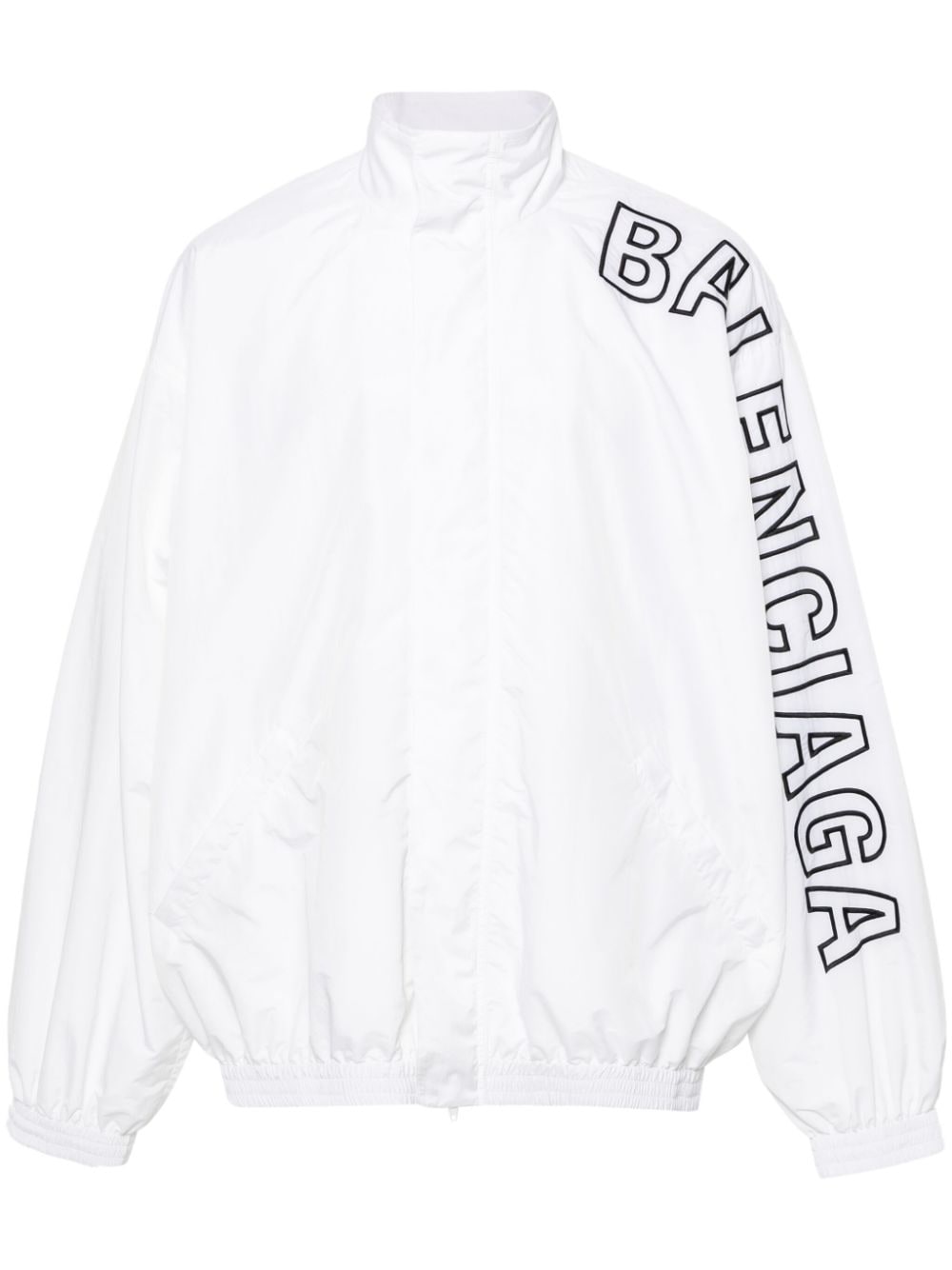 Balenciaga logo-embroidered jacket - White von Balenciaga