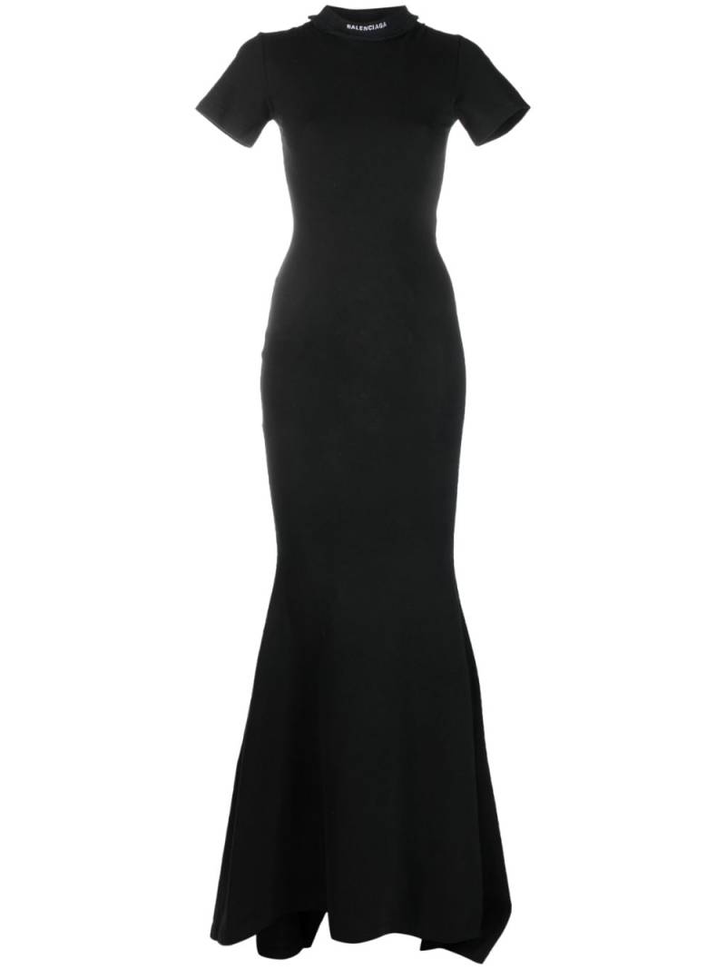 Balenciaga maxi T-shirt dress - Black von Balenciaga