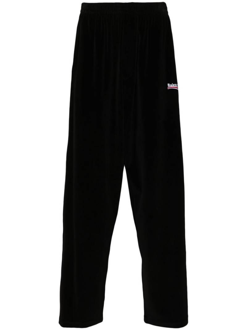 Balenciaga logo-embroidered track pants - Black von Balenciaga
