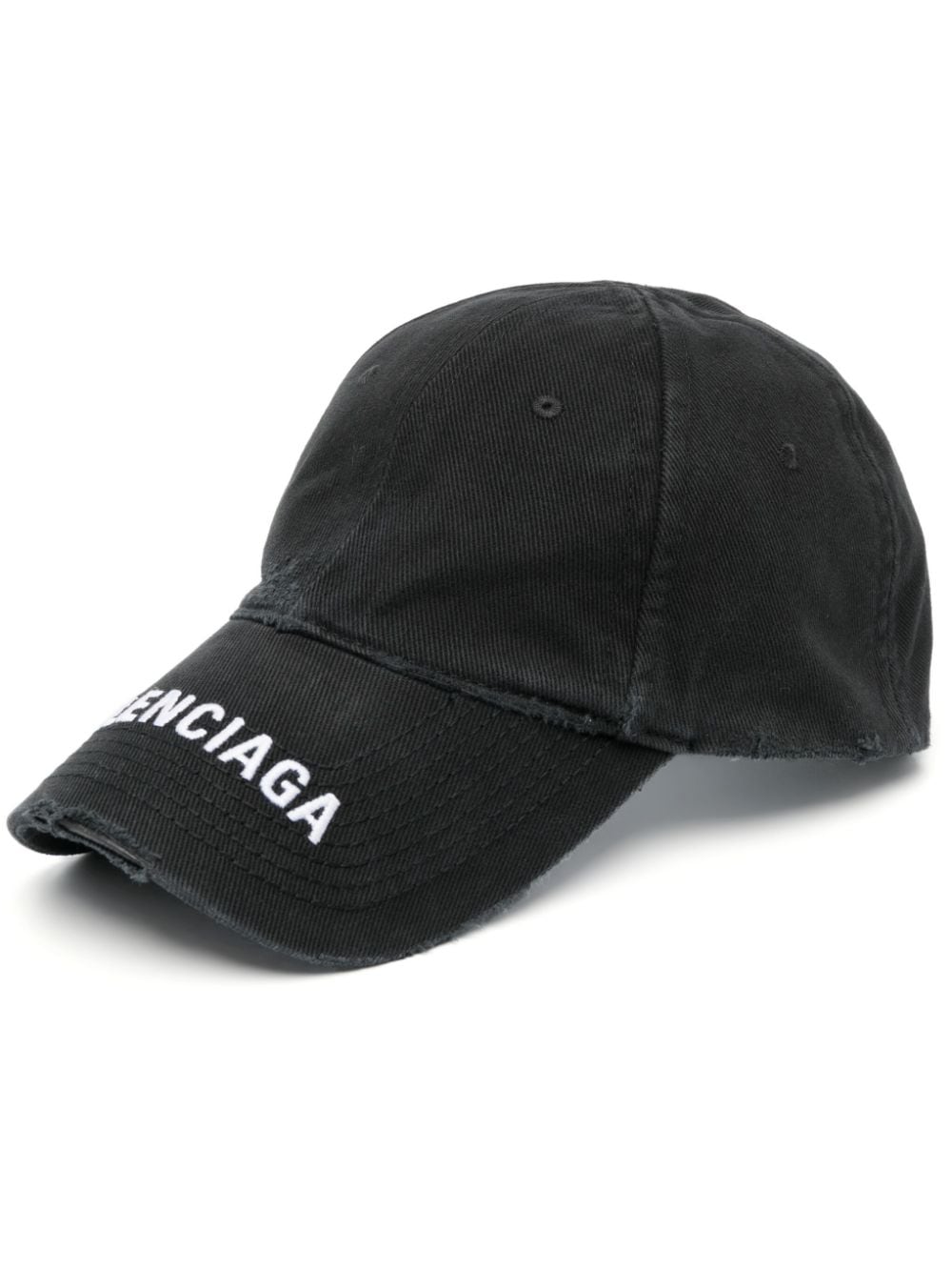 Balenciaga logo-embroidered baseball cap - Black von Balenciaga