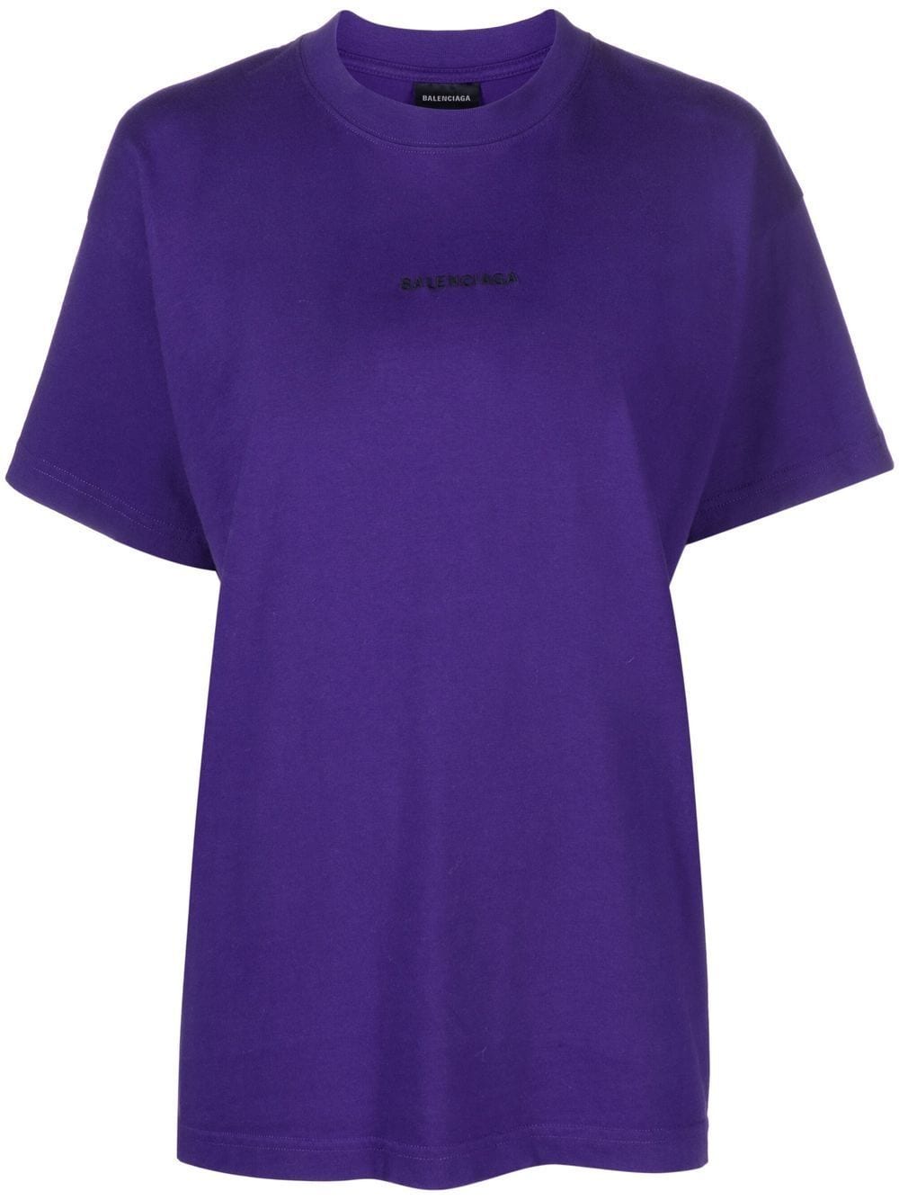 Balenciaga logo-print cotton T-shirt - Purple von Balenciaga