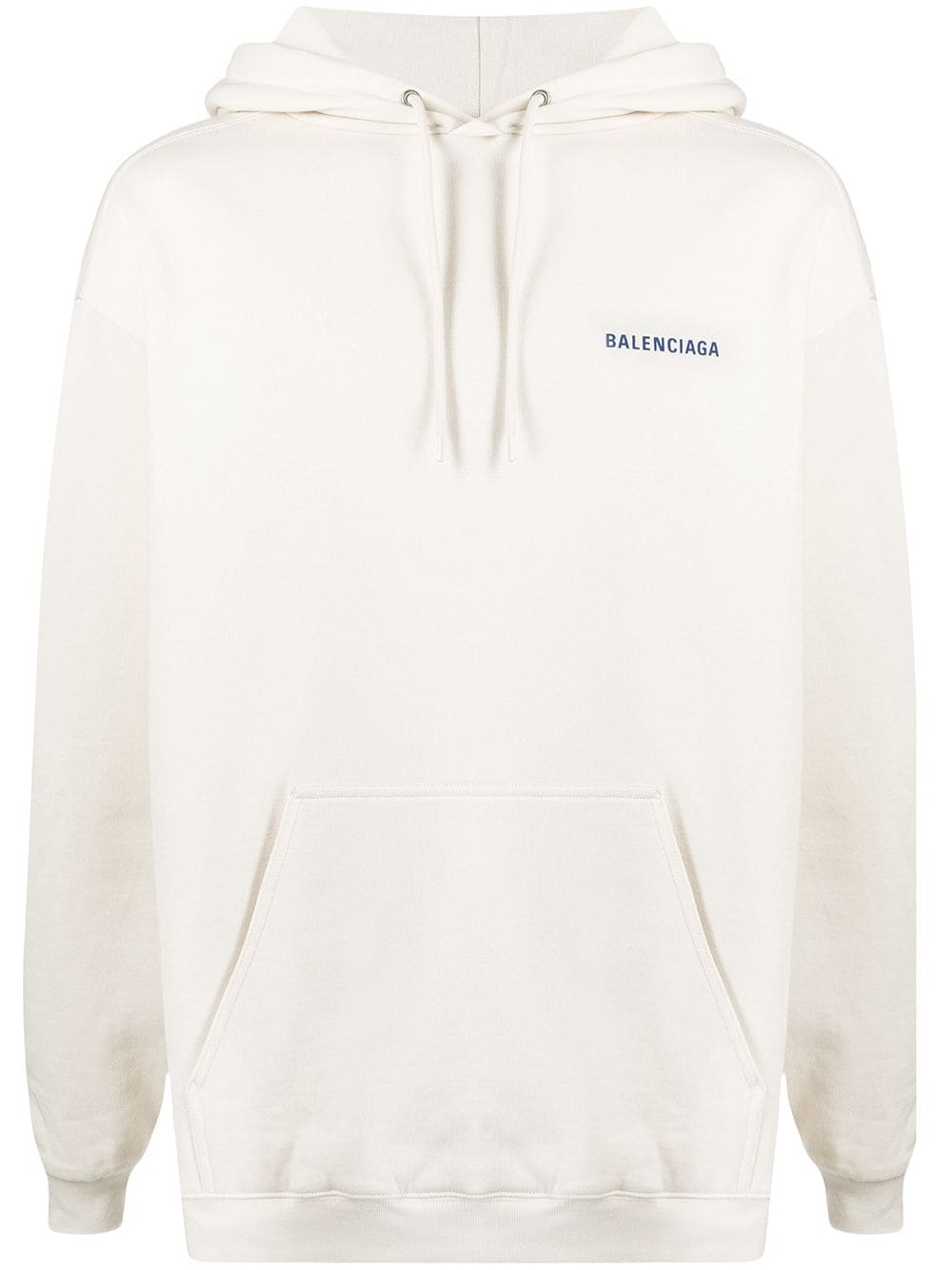 Balenciaga logo print hoodie - Neutrals von Balenciaga