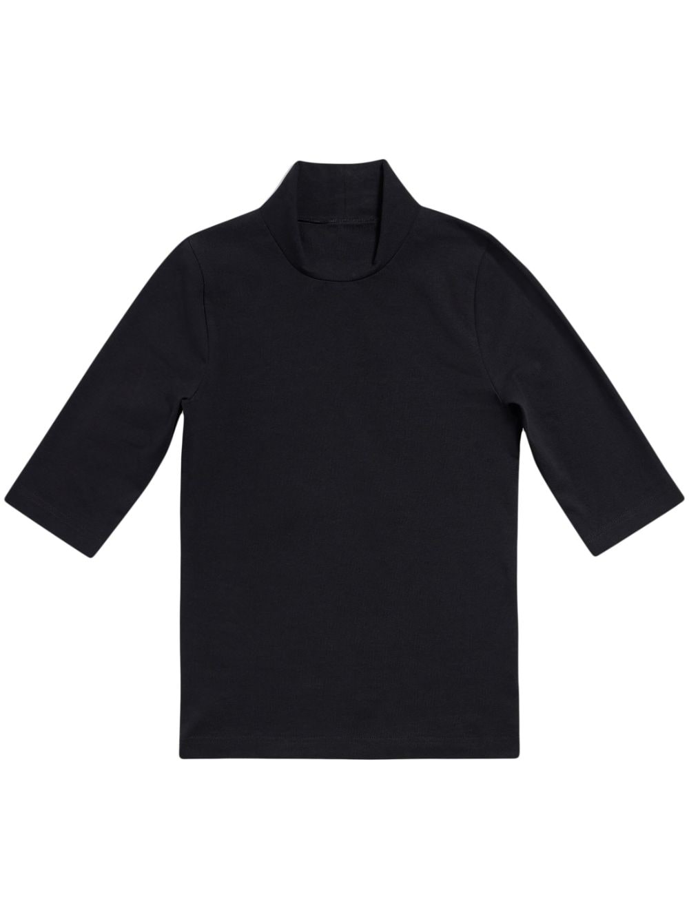 Balenciaga logo-print turtleneck T-shirt - Black von Balenciaga