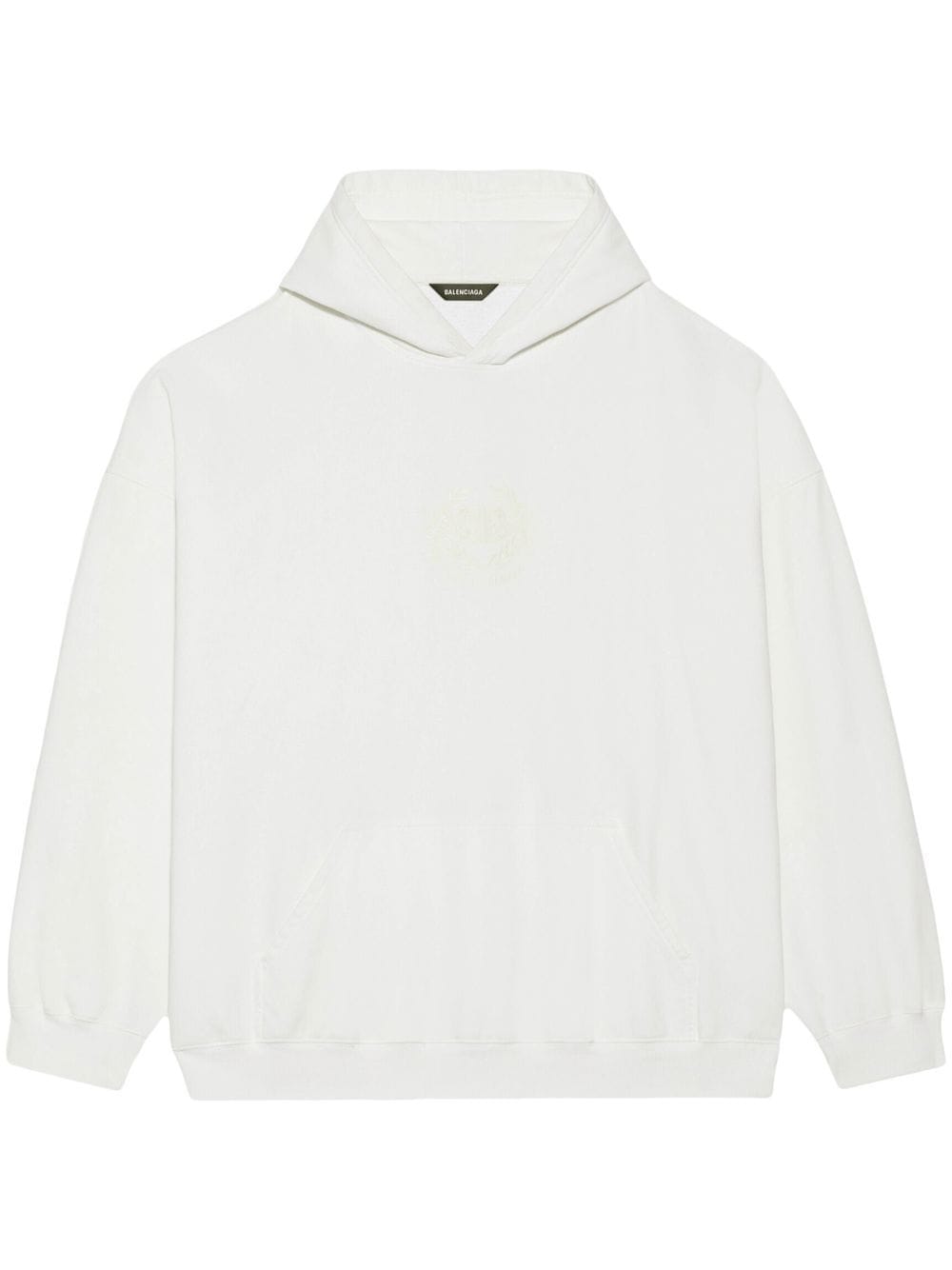Balenciaga logo reflective hoodie - White von Balenciaga