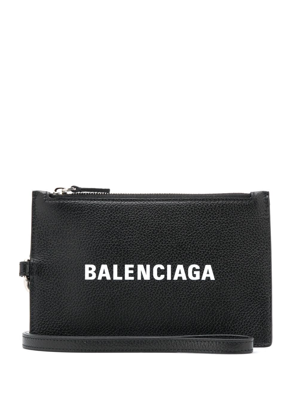Balenciaga logo zip wallet - Black von Balenciaga