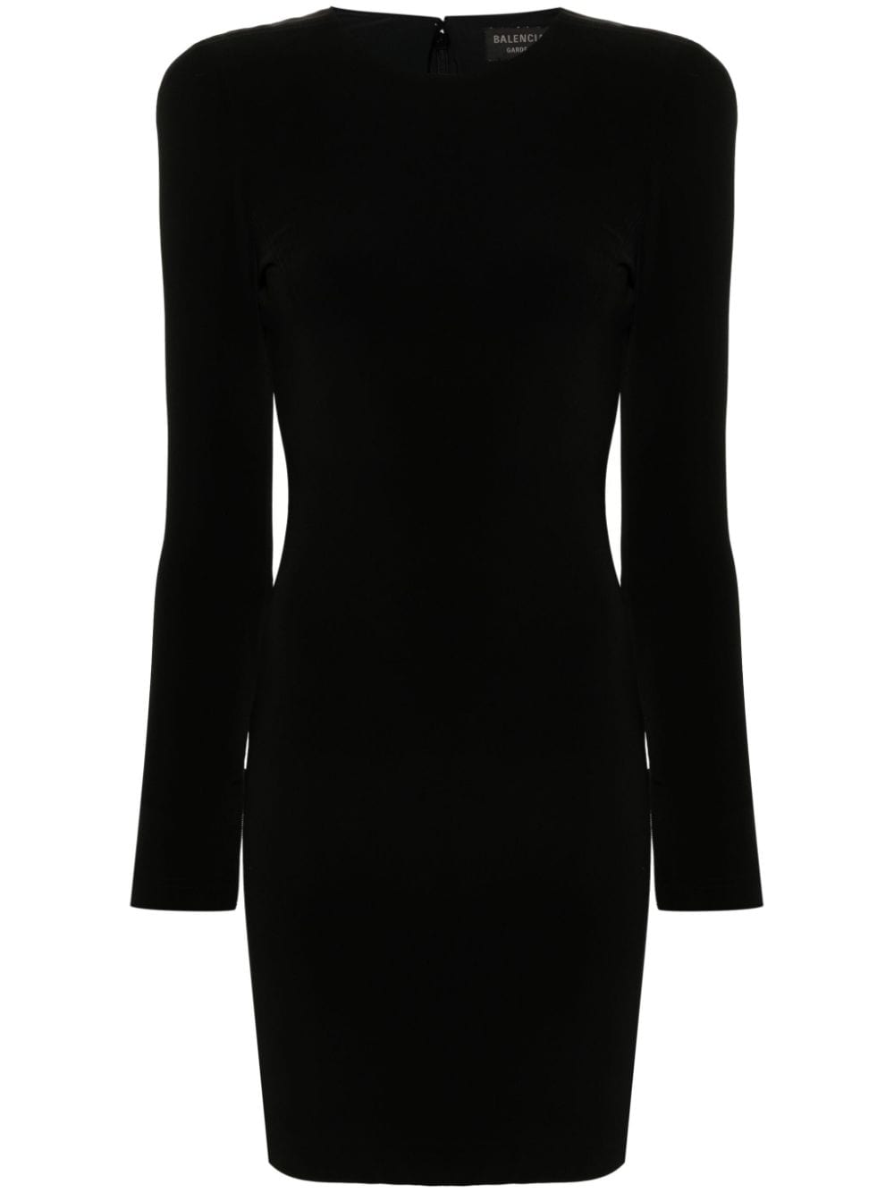 Balenciaga long-sleeve fitted mini dress - Black von Balenciaga