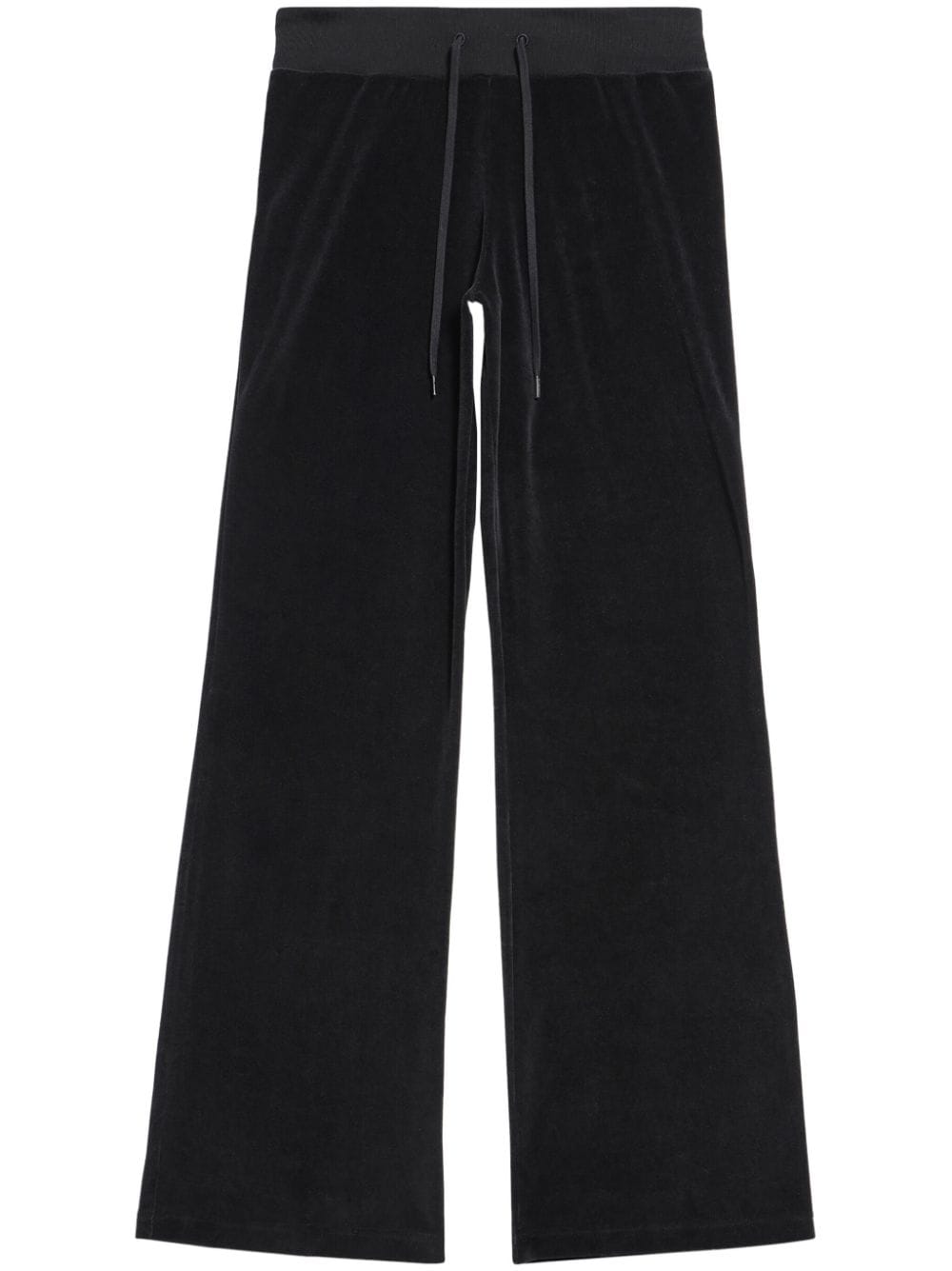 Balenciaga low-waist velvet track pants - Black von Balenciaga