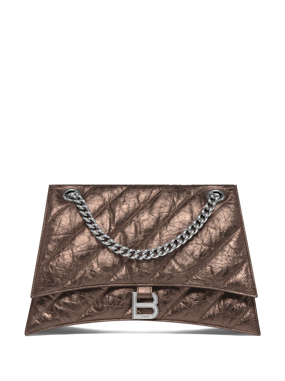 Balenciaga medium Crush quilted leather shoulder bag - Brown von Balenciaga