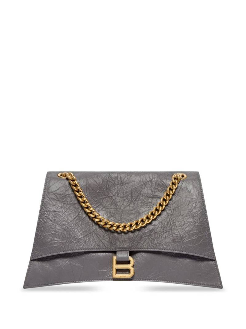 Balenciaga medium Crush shoulder bag - Grey von Balenciaga