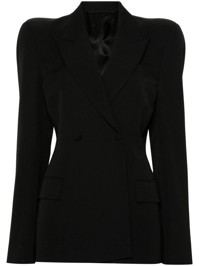 Balenciaga notched-lapels wool blazer - Black von Balenciaga