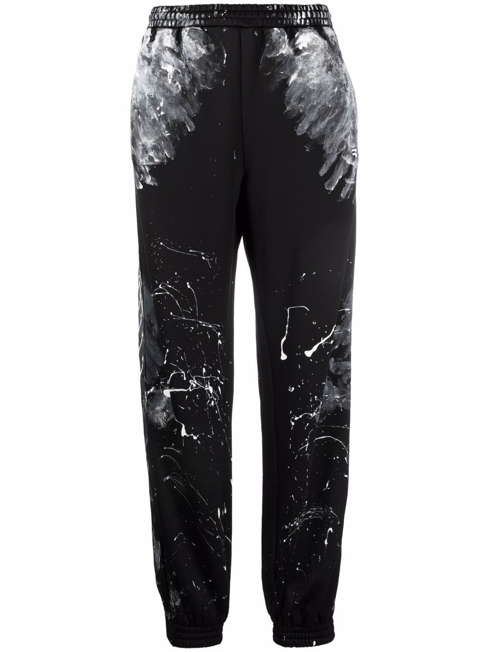 Balenciaga paint splatter track pants - Black von Balenciaga