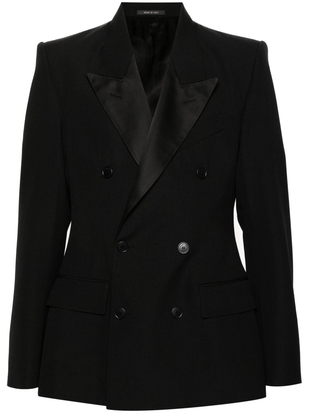 Balenciaga peak-lapels double-breasted blazer - Black von Balenciaga