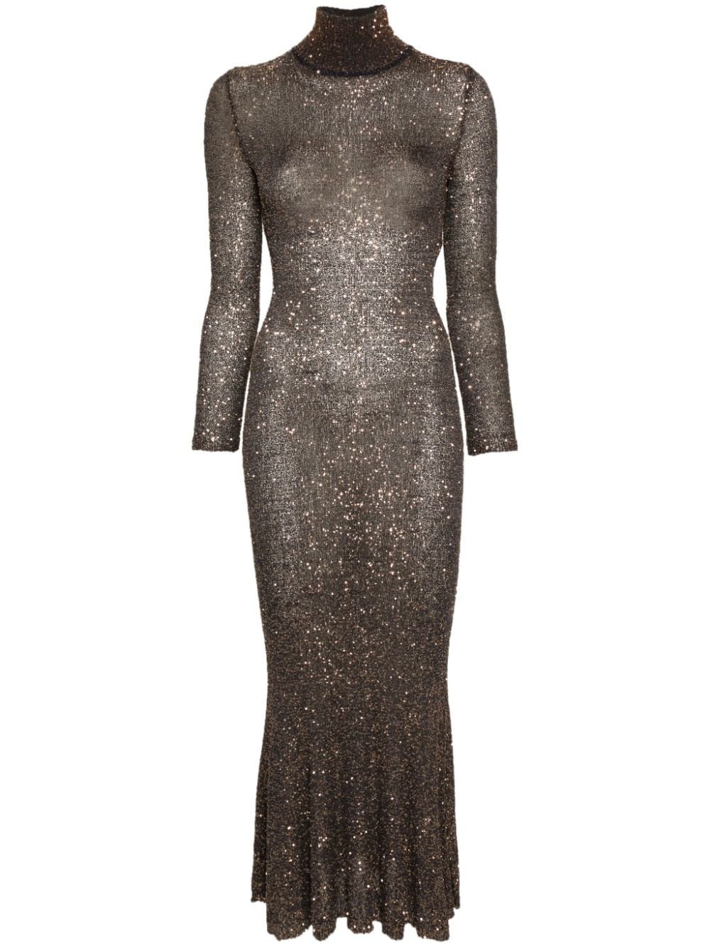 Balenciaga sequinned long dress - Gold von Balenciaga