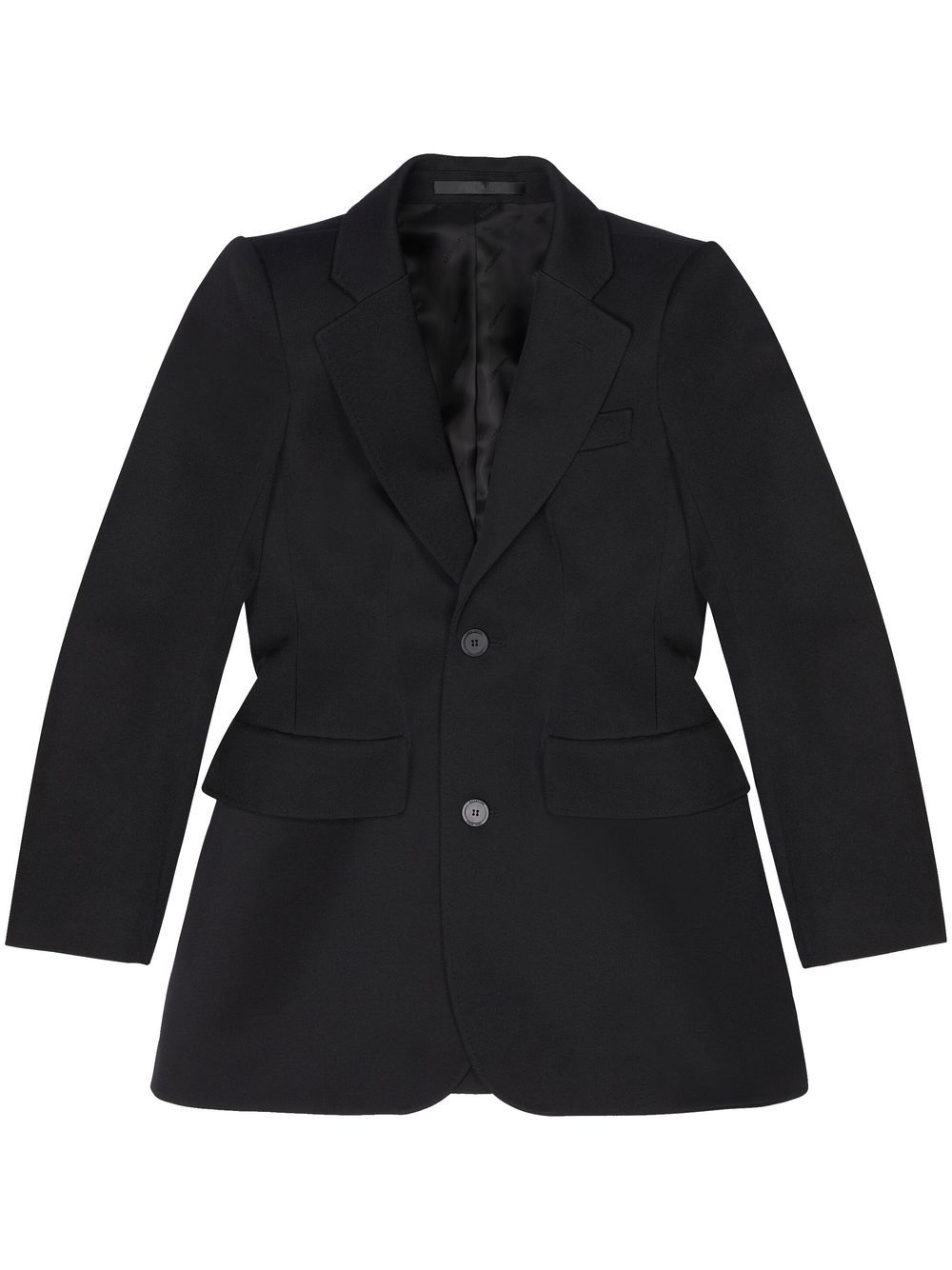 Balenciaga single-breasted wool blazer - Black von Balenciaga