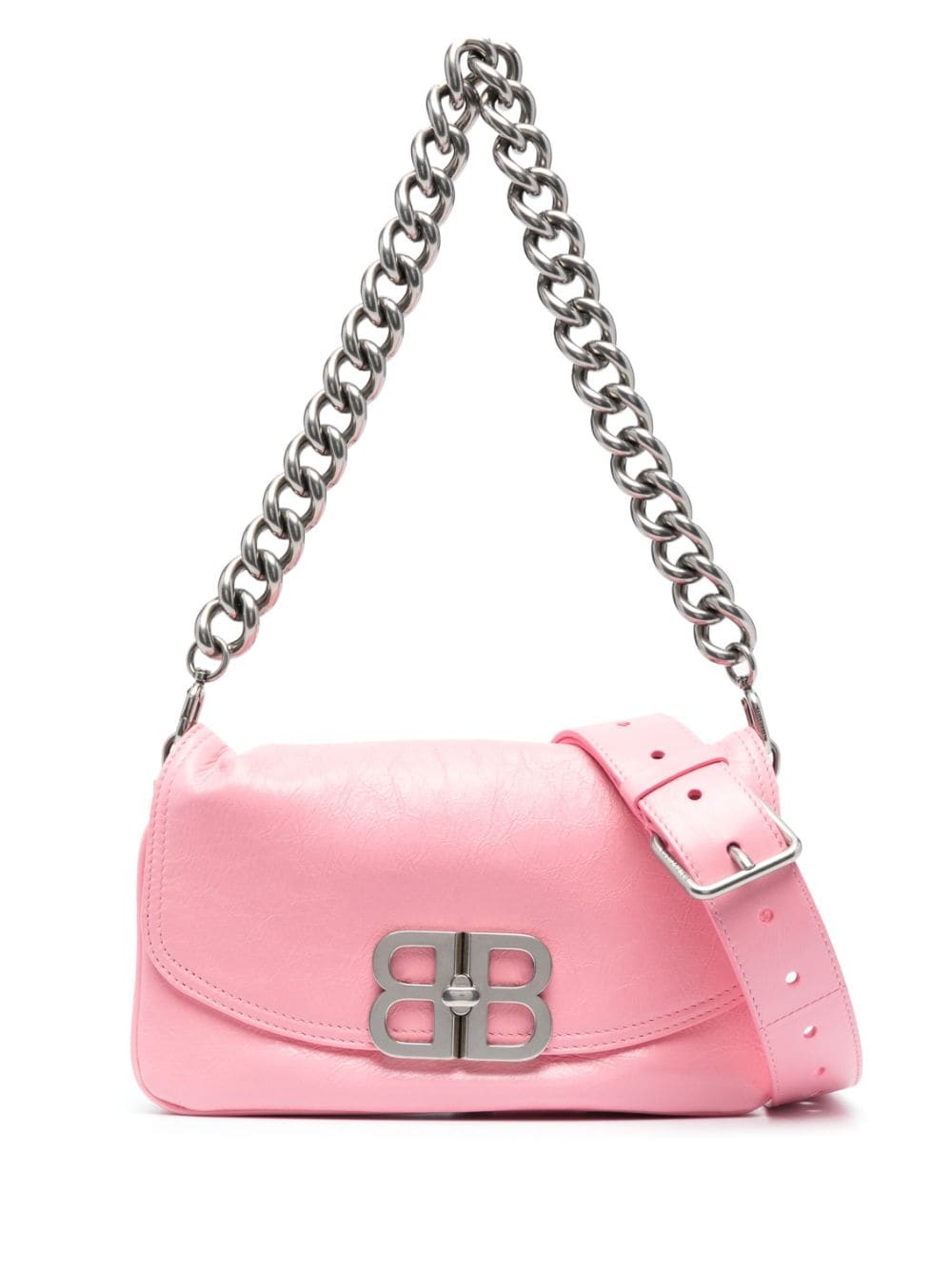 Balenciaga small BB Soft Flap leather shoulder bag - Pink von Balenciaga
