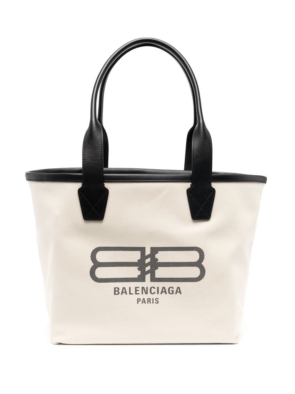 Balenciaga small Jumbo logo tote bag - White von Balenciaga
