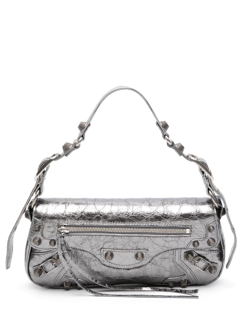 Balenciaga small Le Cagole metallic shoulder bag - Silver von Balenciaga