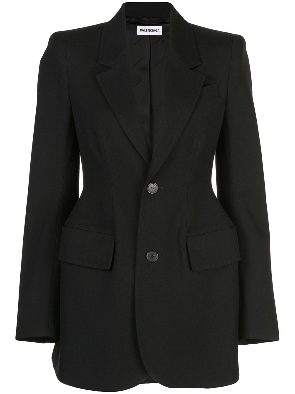 Balenciaga structured tailored blazer - Black von Balenciaga