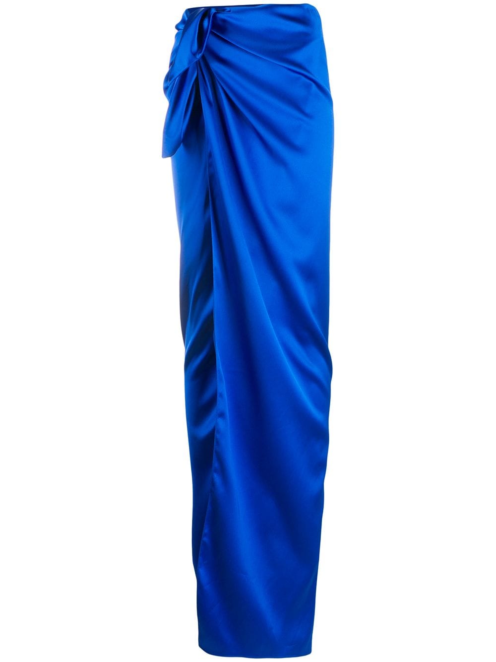 Balenciaga tie-waist wrap skirt - Blue von Balenciaga