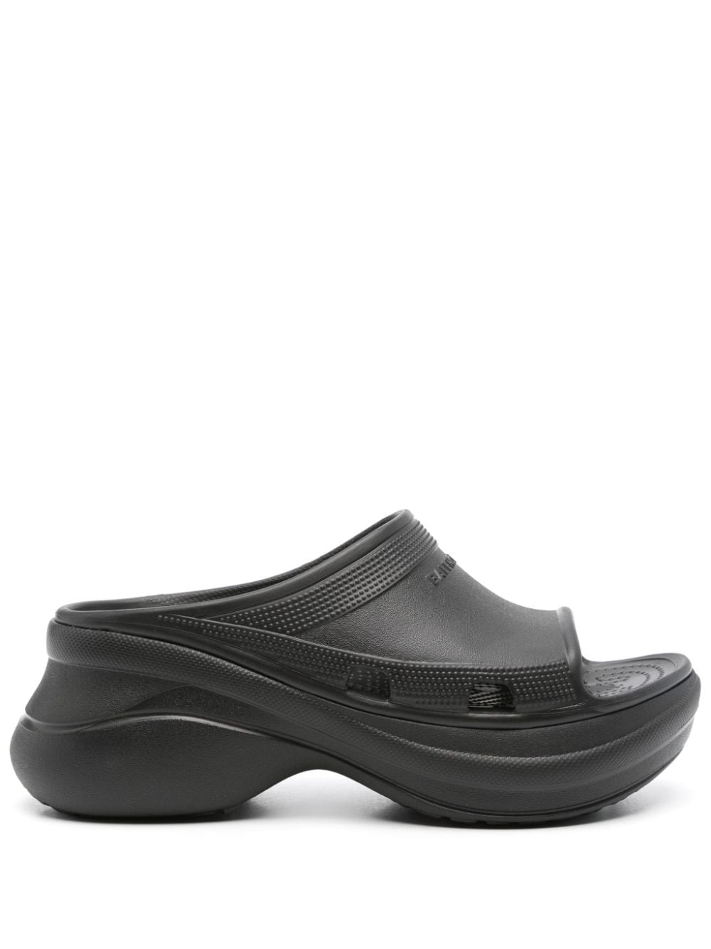 Balenciaga x Crocs platform pool slides - Black von Balenciaga