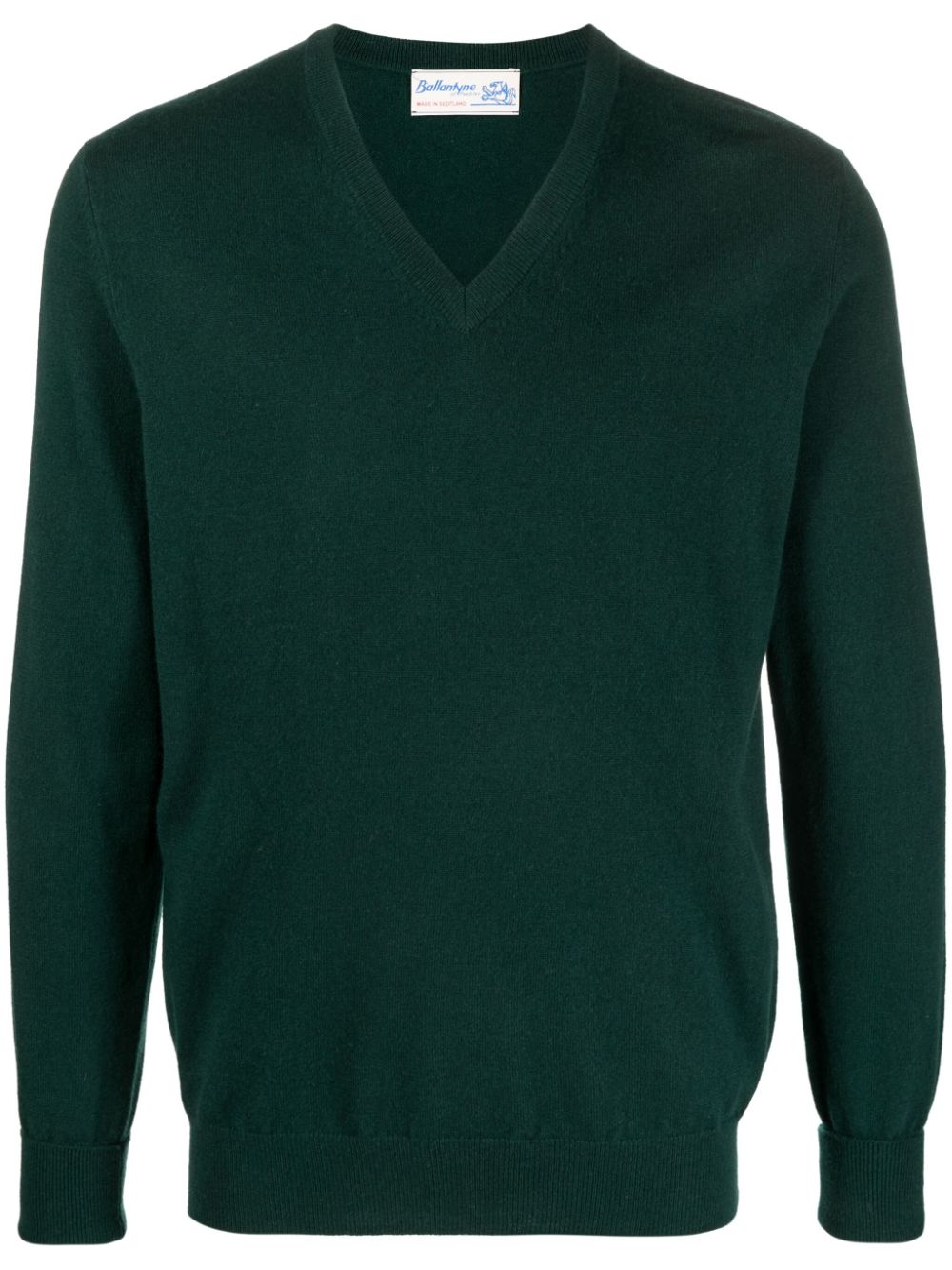 Ballantyne V-neck cashmere jumper - Green von Ballantyne
