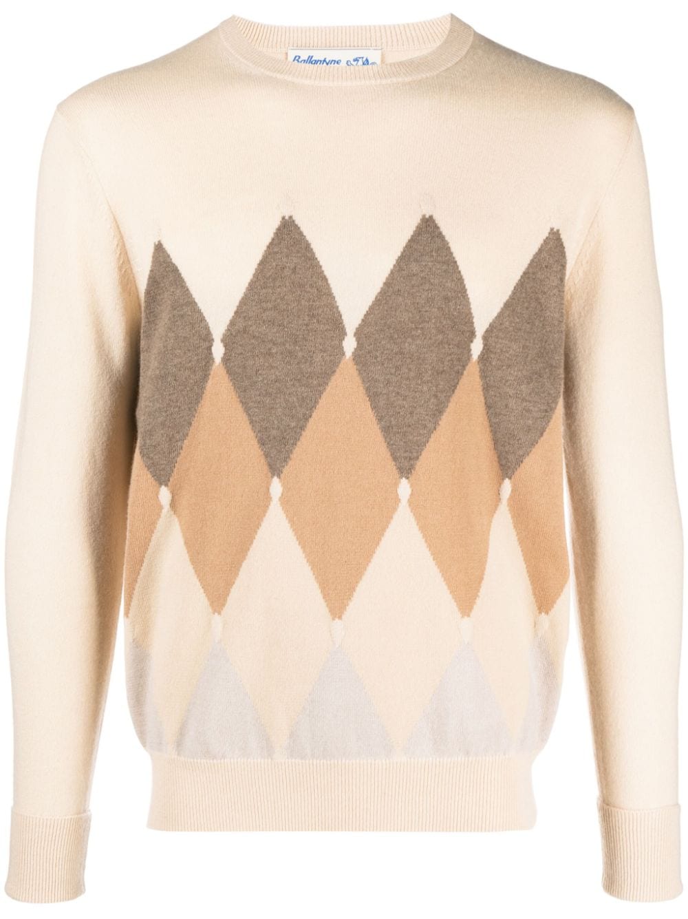 Ballantyne argyle-intarsia cashmere jumper - Neutrals von Ballantyne