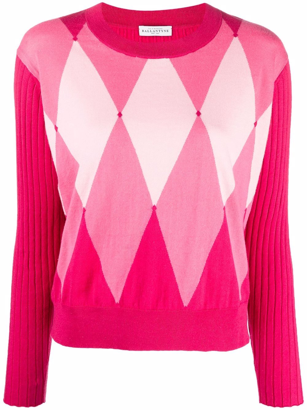 Ballantyne argyle-intarsia knitted jumper - Pink von Ballantyne