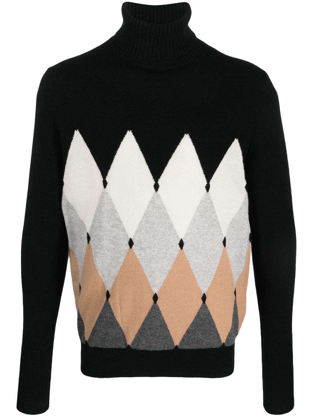 Ballantyne cashmere argyle intarsia-knit jumper - Black von Ballantyne