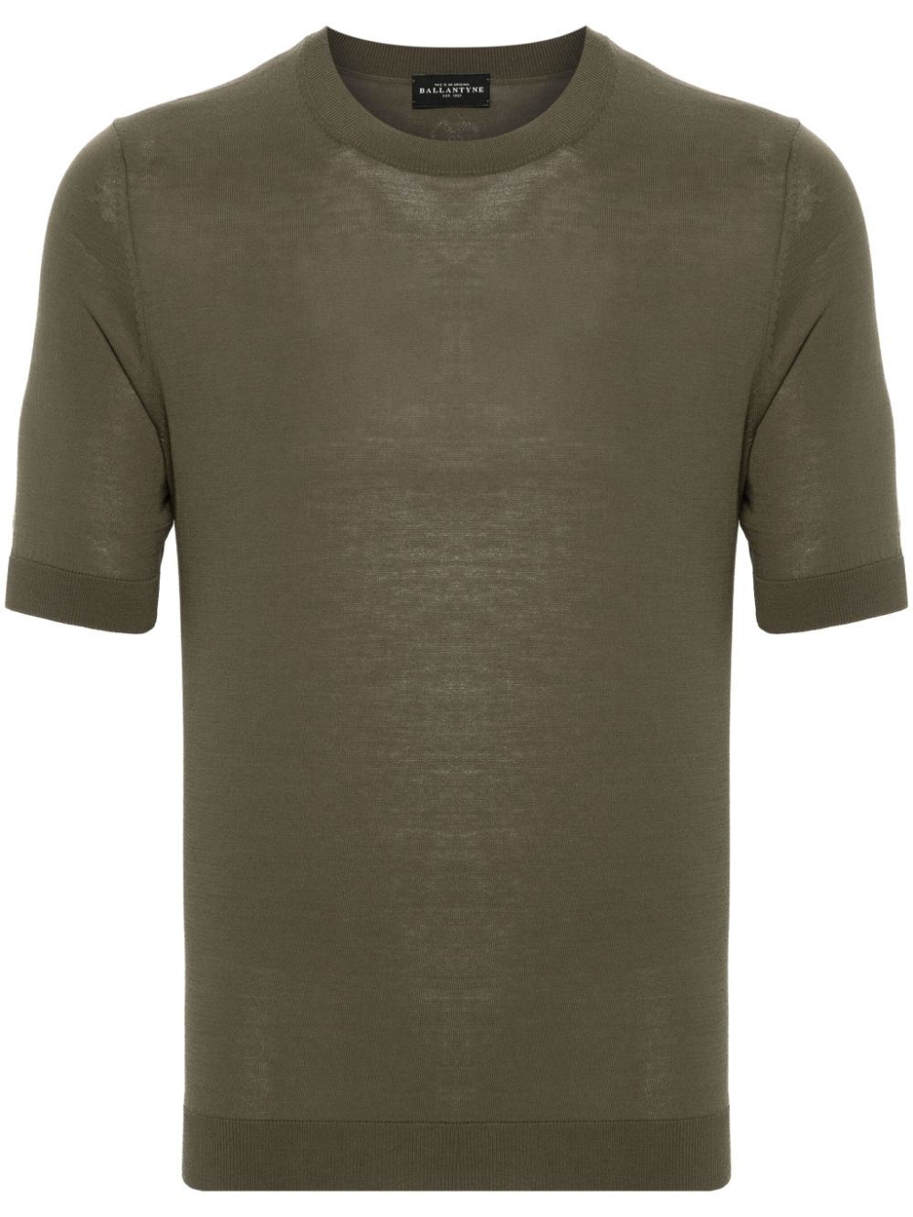 Ballantyne knitted cotton T-shirt - Green von Ballantyne