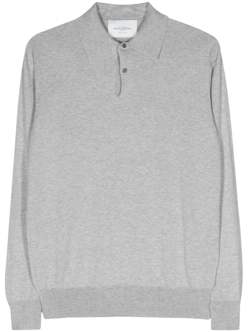 Ballantyne mélange-effect knitted polo shirt - Grey von Ballantyne